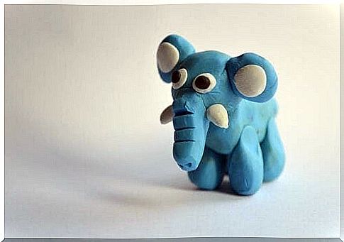 Plasticine elephant