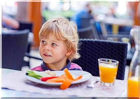 Entertaining a child in a restaurant is not easy at all.  Choose a suitable place for him