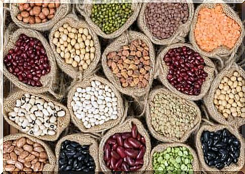 bags of legumes