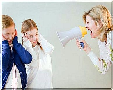 Parent shouts when he speaks