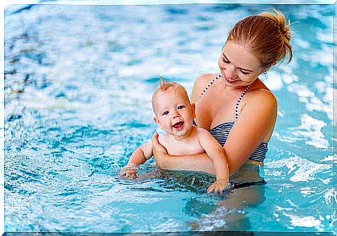 swimming for the baby