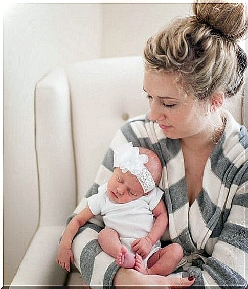 Newborn with stiff neck.