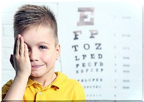 Child at the ophthalmologist